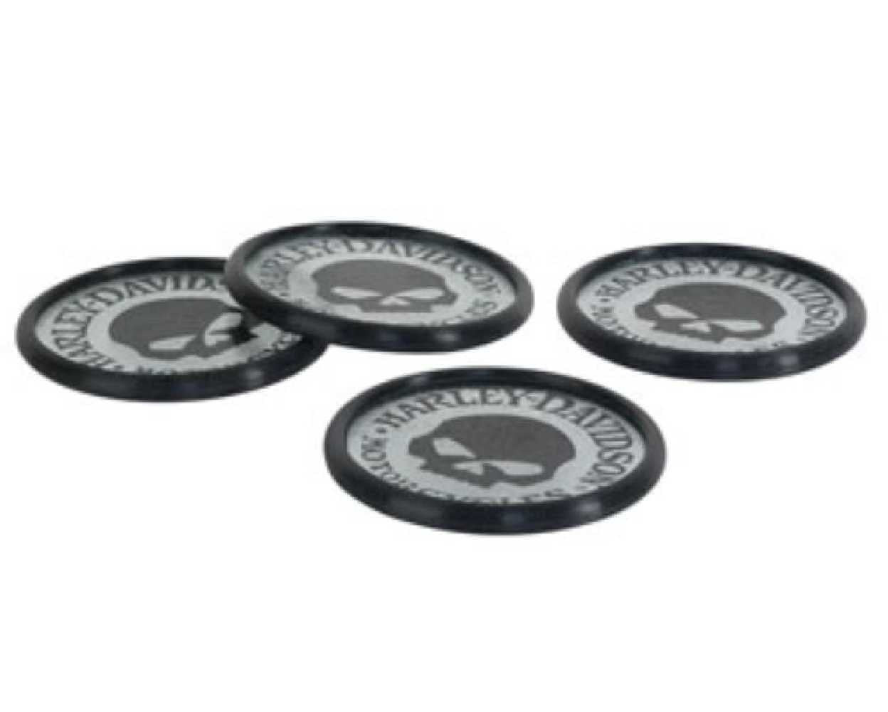 Harley-Davidson¨ Skull Glass Coaster Set