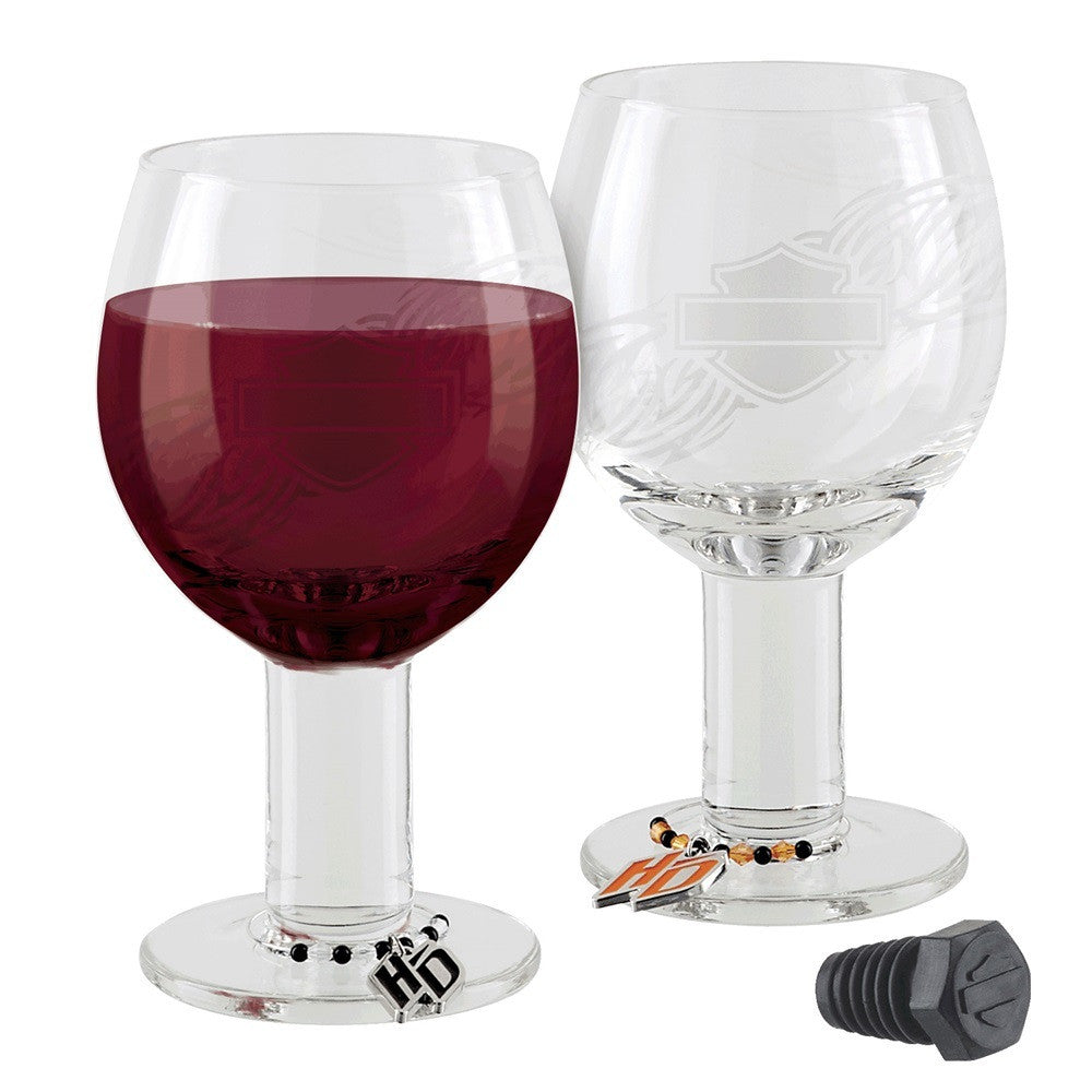 Harley-Davidson¨ Tribal Wine Glass Set