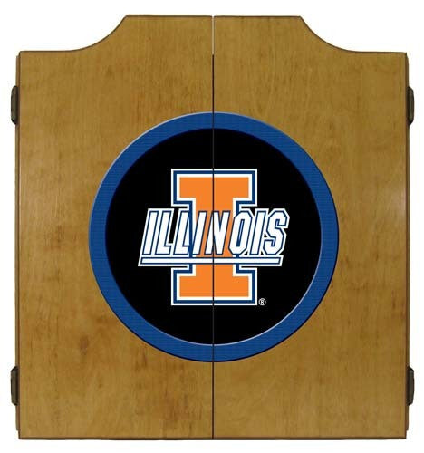 Illinois Fighting Illini Dartboard Cabinet