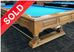 (SOLD) Used 9' Oak Prestige by Brunswick pool table