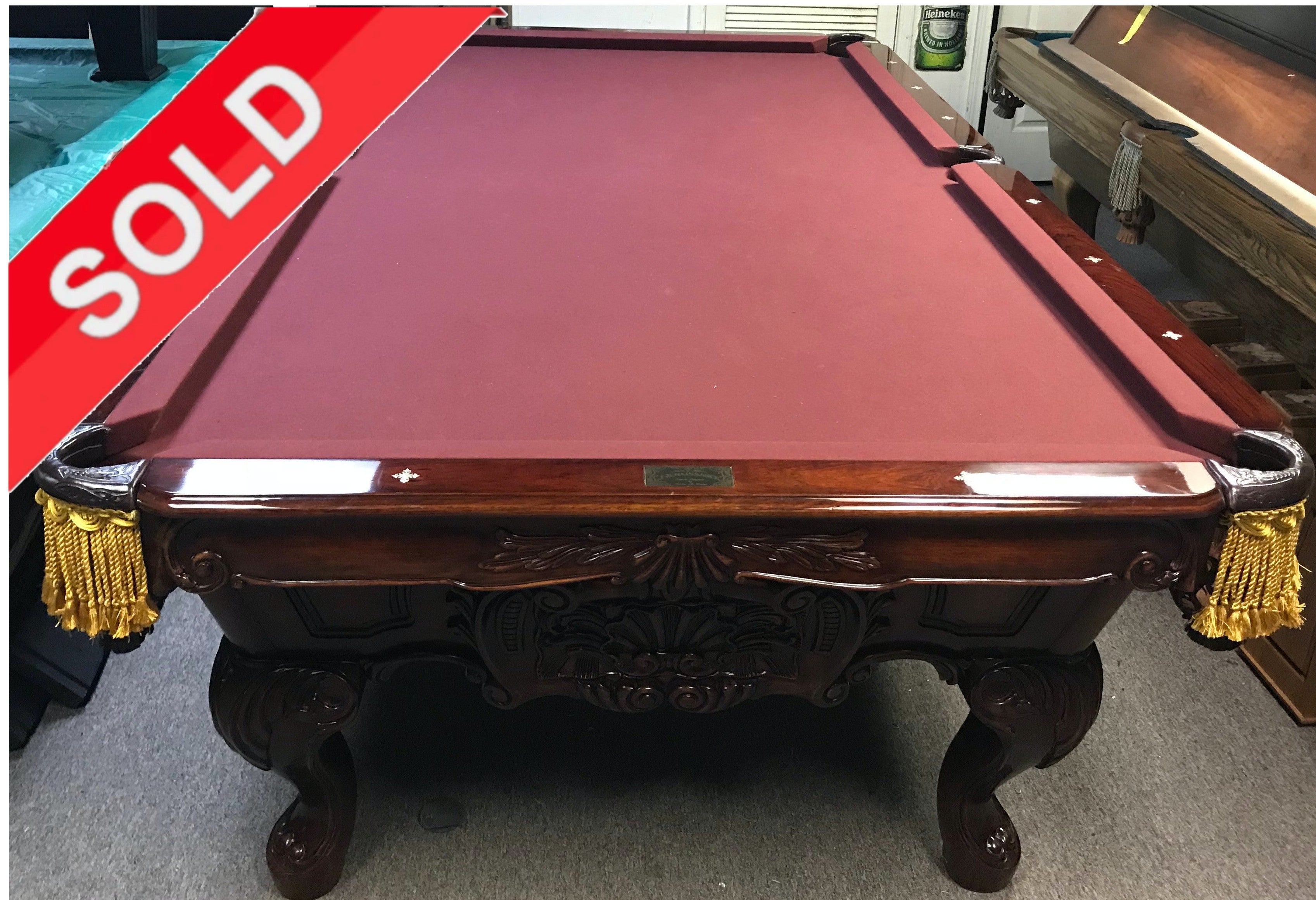 (SOLD) Used 9' Charles A Porter Renaissance Pool Table – coolpooltables.com