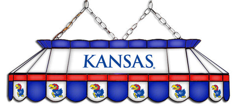 Kansas Jayhawks Stained Glass Pool Table Light