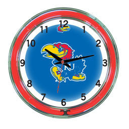 Kansas Jayhawks 18" Neon Clock