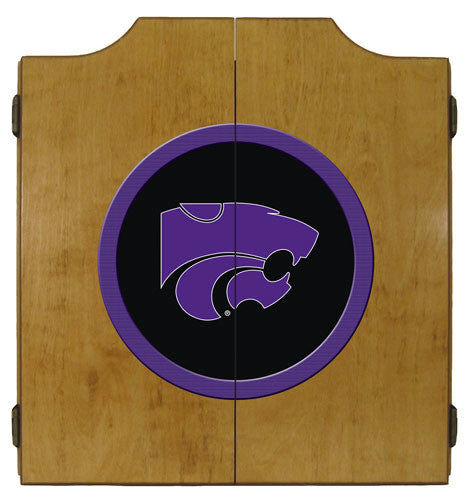 Kansas State Wildcats Dartboard Cabinet