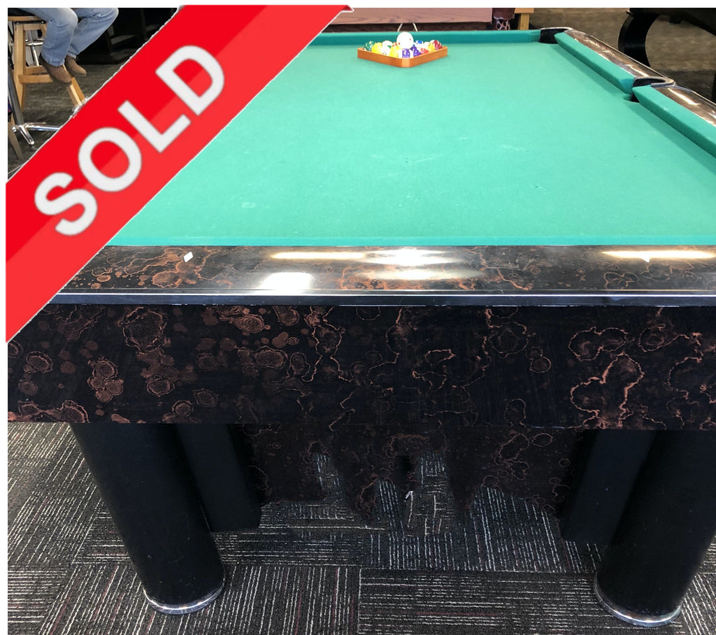 (SOLD) Used Pro 8' Kim Steel pool table