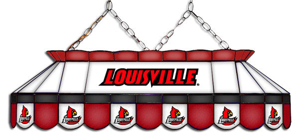 Louisville Cardinals Stained Glass Pool Table Light