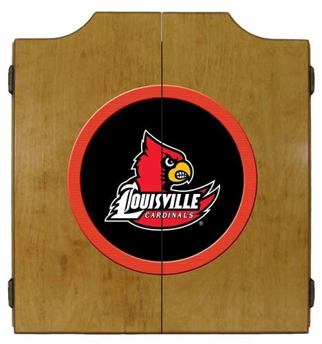 Louisville Cardinals Dartboard Cabinet