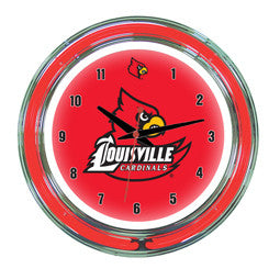 Louisville Cardinals 14" Neon Clock