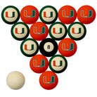 Miami Hurricanes Billiard Ball Set - NUMBERED
