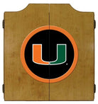 Miami Hurricanes Dartboard Cabinet
