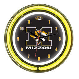 Missouri Tigers 14" Neon Clock