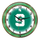 Michigan State Spartans 18" Neon Clock