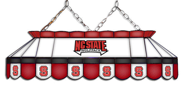 North Carolina State Wolfpack Stained Glass Pool Table Light
