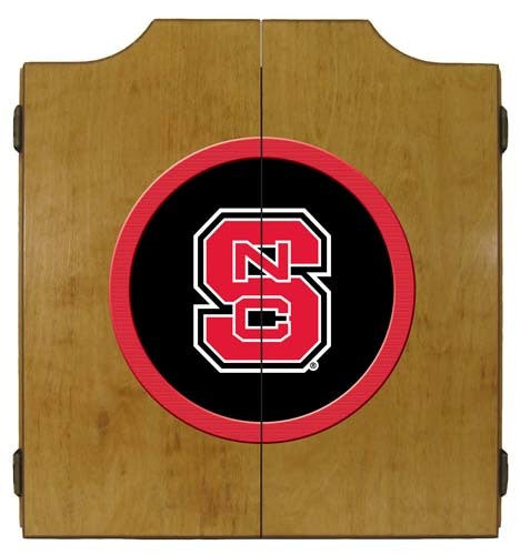 NC State Wolfpack Dartboard Cabinet