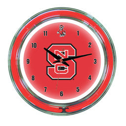 North Carolina State Wolfpack 14" Neon Clock
