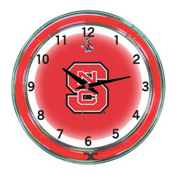 North Carolina State Wolfpack 18" Neon Clock