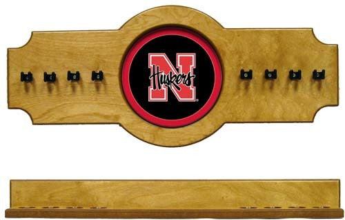 Nebraska Cornhuskers 2-Piece Hanging Cue Rack