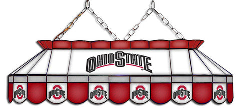 Ohio State Buckeyes Stained Glass Pool Table Light