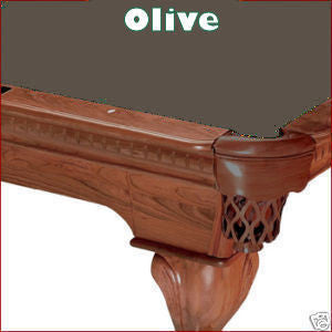 Pro 8' Oversized Proline Classic 303T Teflon Pool Table Felt - Olive