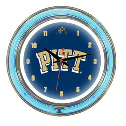 Pittsburgh Panthers 14" Neon Clock