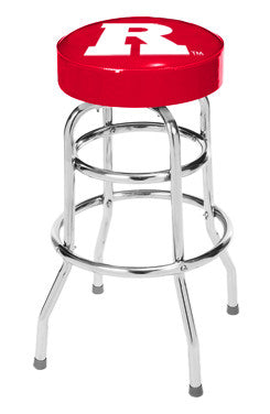Rutgers Scarlett Knights Chrome Barstool