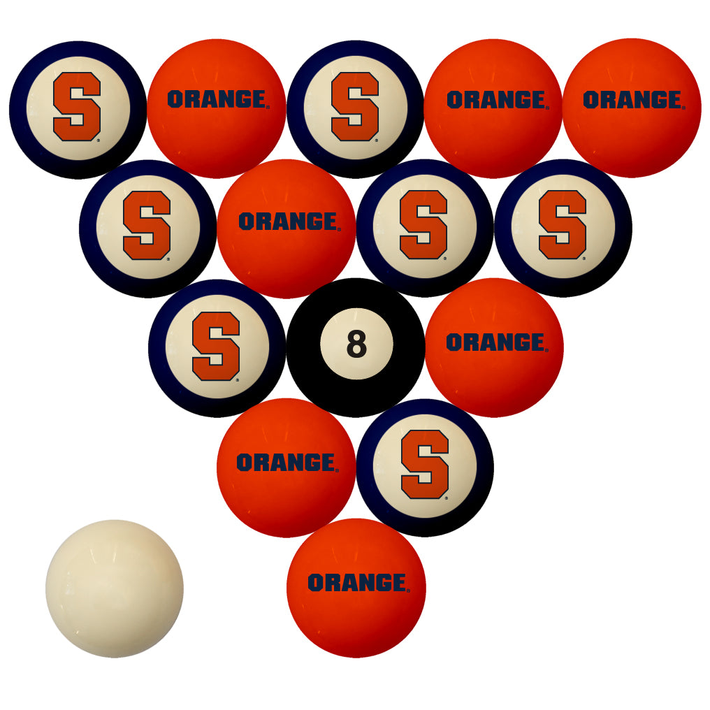 Syracuse Orange Billiard Ball Set - NUMBERED