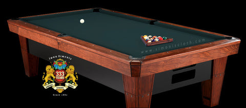 7' Simonis 860 Pool Table Cloth - Spruce
