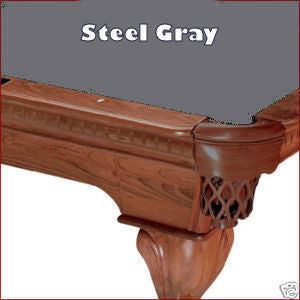 10' Proline Classic 303T Teflon Pool Table Felt - Steel Gray