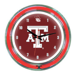 Texas A&M Aggies 14" Neon Clock