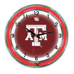 Texas A&M Aggies 18" Neon Clock