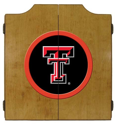 Texas Tech Red Raiders Dartboard Cabinet