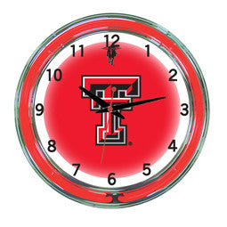 Texas Tech Red Raiders 18" Neon Clock
