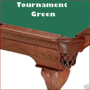 Pro 8' Oversized Proline Classic 303T Teflon Pool Table Felt - Tournament Green