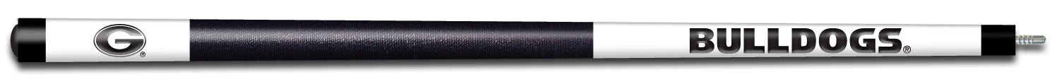 Georgia Bulldogs UGA Engraved Billiard Cue (White w/ Black Engraving)