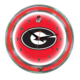 Georgia Bulldogs 14" Neon Clock