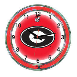 Georgia Bulldogs 18" Neon Clock