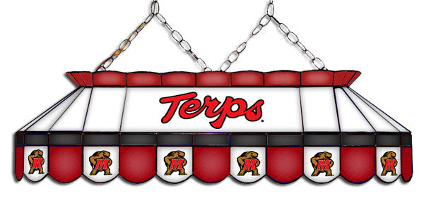 Maryland Terrapins Stained Glass Pool Table Light