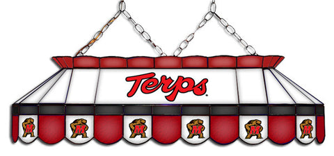 Maryland Terrapins Stained Glass Pool Table Light