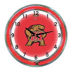 Maryland Terrapins 18" Neon Clock