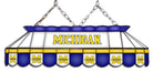 Michigan Wolverines Stained Glass Pool Table Light