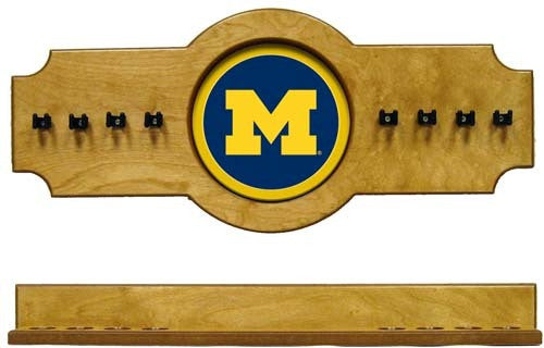 Michigan Wolverines 2-Piece Hanging Cue Rack