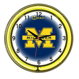 Michigan Wolverines 18" Neon Clock