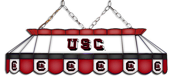 South Carolina Gamecocks Stained Glass Pool Table Light