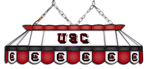 South Carolina Gamecocks Stained Glass Pool Table Light