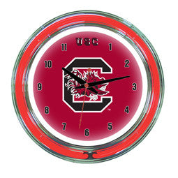 South Carolina Gamecocks 14" Neon Clock