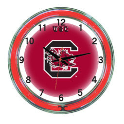 South Carolina Gamecocks 18" Neon Clock