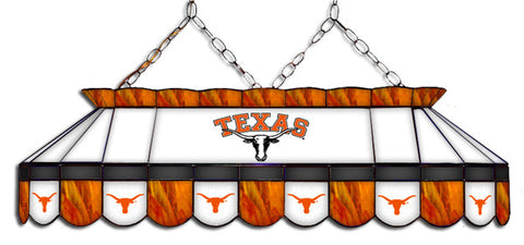 Texas Longhorns Stained Glass Pool Table Light