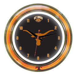Texas Longhorns 14" Neon Clock