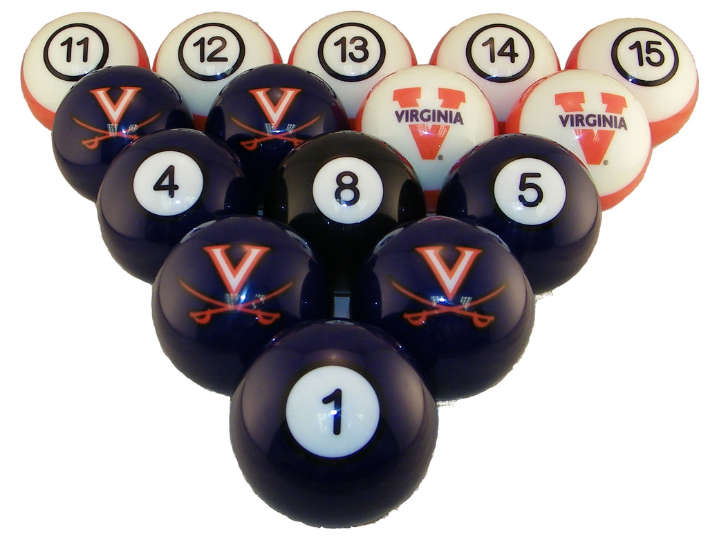 Virginia Cavaliers Billiard Ball Set - NUMBERED