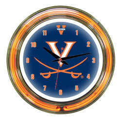 Virginia Cavaliers 14" Neon Clock